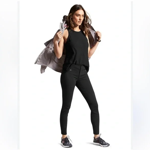 Athleta Black Ponte Moto 2.0 Pant Size 2 - Picture 1 of 7